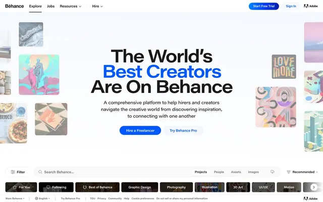 SnapRender capture of behance.net