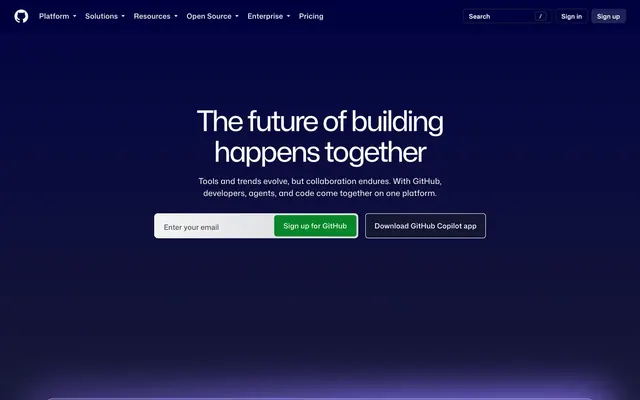 SnapRender capture of github.com